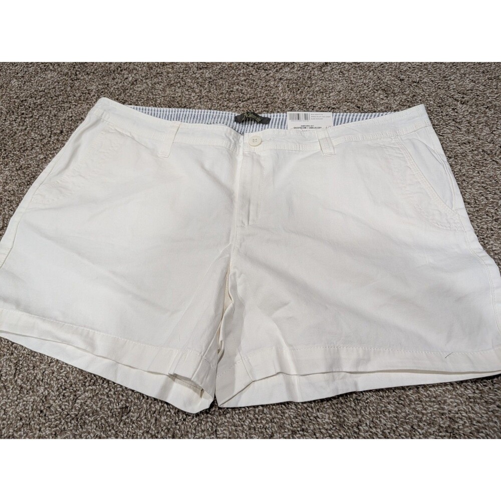 Women's Size 18 Natural Reflections Spring Valley Shorts White 5" Inseam NWT